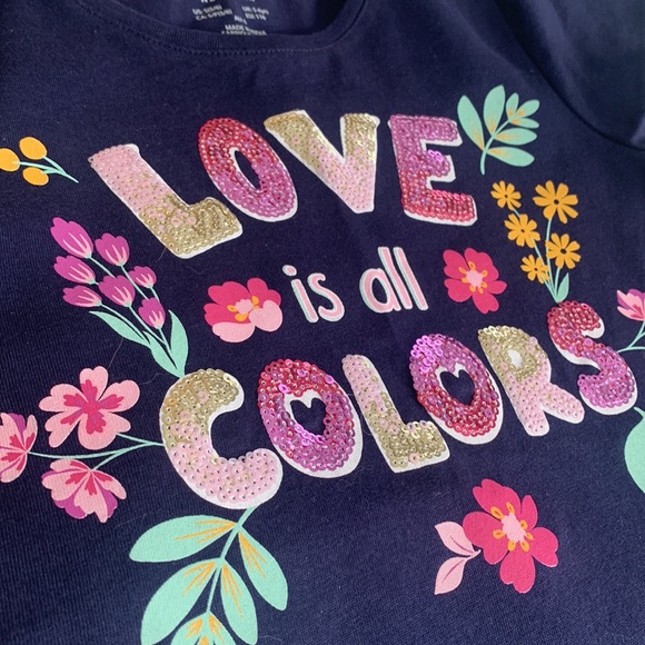 NWT Isaac Mizrahi LOVE Navy Blue Top Sequins 5/6 - Picture 3 of 8